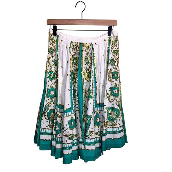 MILLY OF NEW YORK detailed a line skirt M - Picture 1 of 5